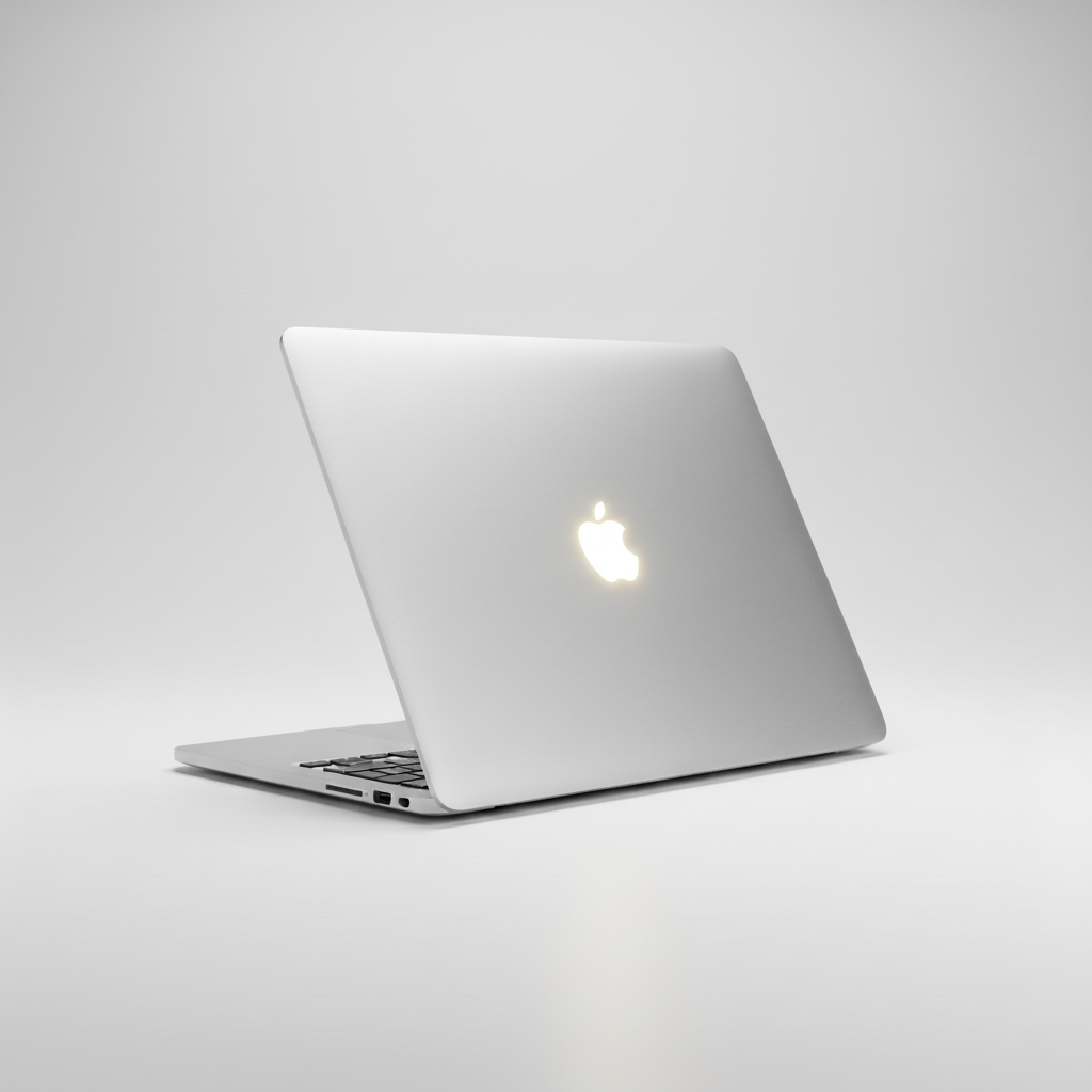 MacBook Air 2017 con logo iluminado